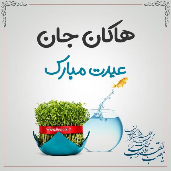 هاکان جان عیدت مبارک طرح تبریک سال نو