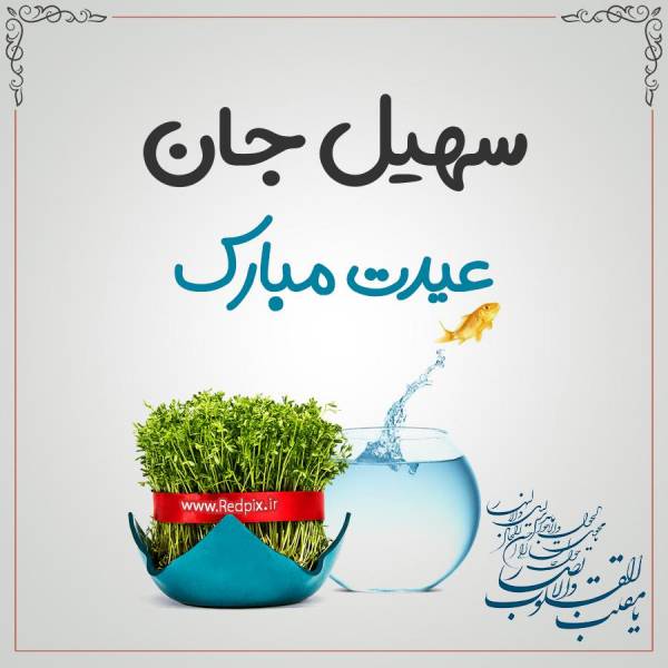 سهیل جان عیدت مبارک طرح تبریک سال نو